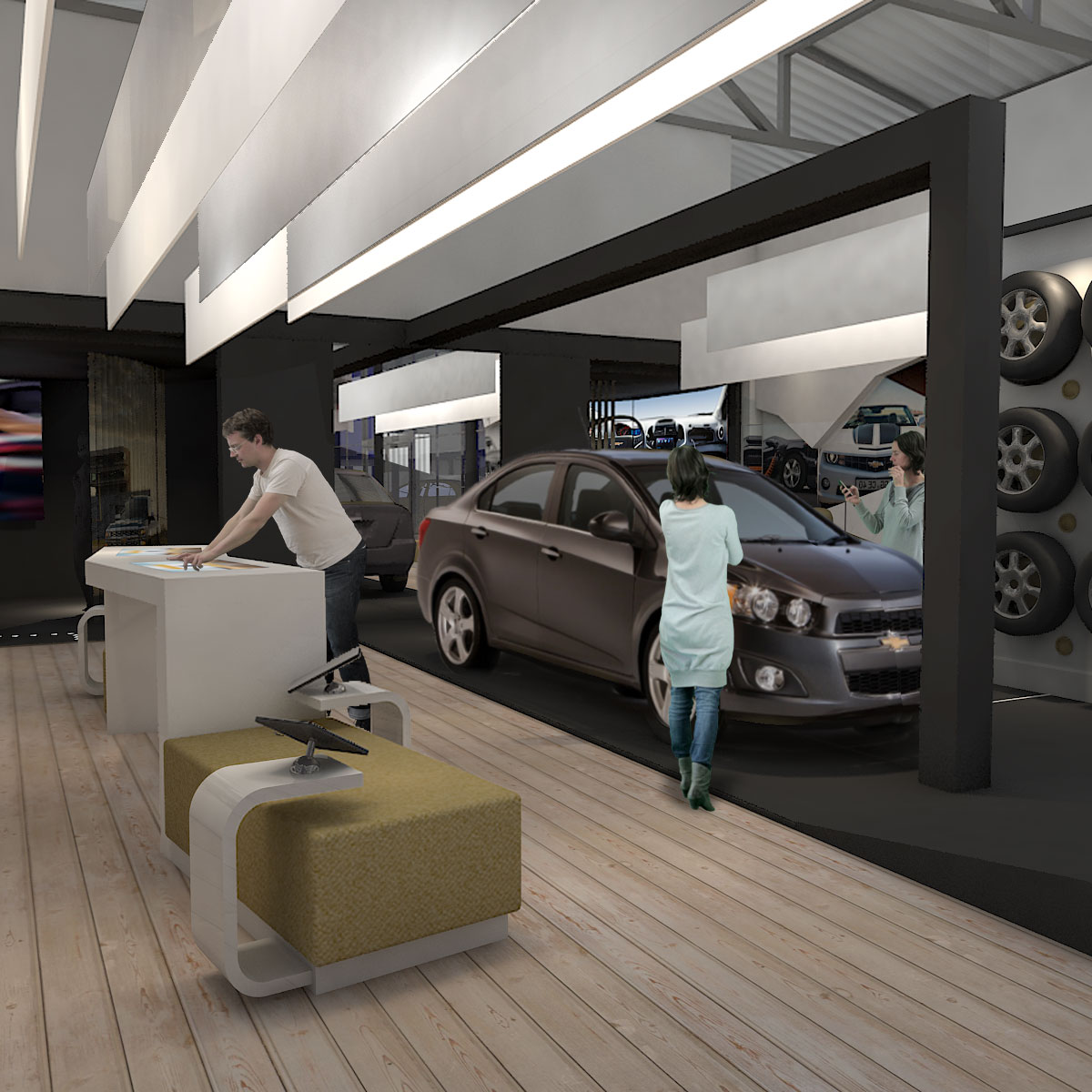 Chevrolet Showroom. Arquint&nbsp;Colombia